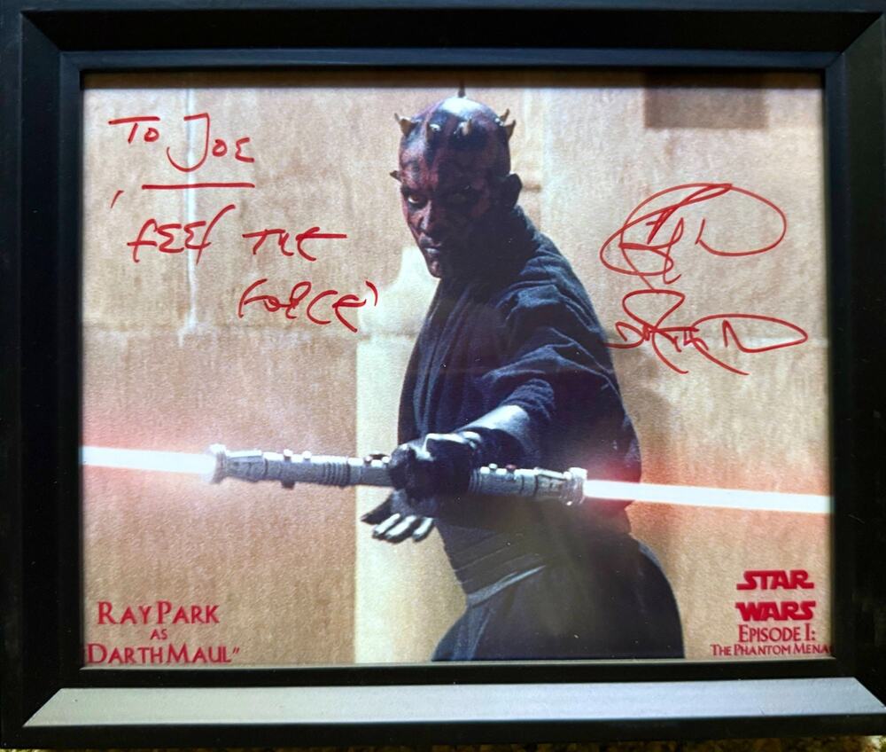 Star Wars Ray Park Signed Darth Maul 8x10 Framed Photo Autographed Inscribed